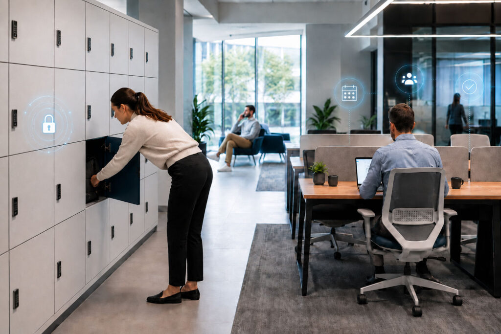 Hot desking a Smart Lockers