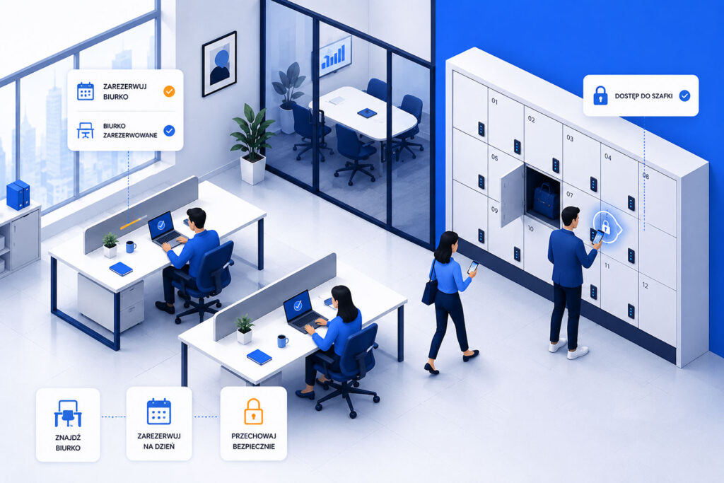 Hot desking a Smart Lockers